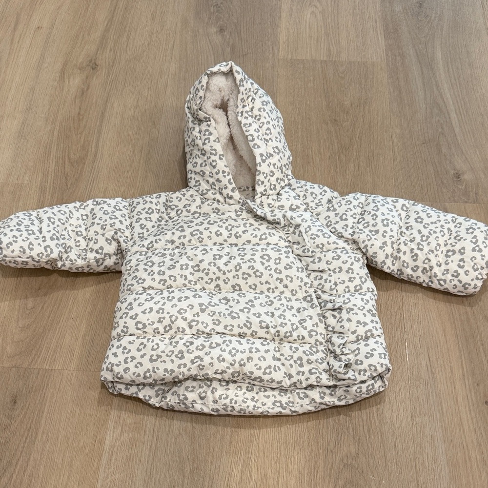 GAP Gray and White Baby Jacket